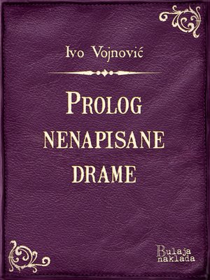 cover image of Prolog nenapisane drame